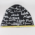 Miniatyrbild 3 av 4: Svart bomullsmössa för män Kvinnor Brevtryck huv Mode Hip Hop Skullies Beanies Gorras [A72ECF0]