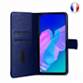 Miniatyrbillede 3 af 4: Portefølje cover - Huawei - P40 Lite E - Læder - Magnetisk - Video stativ Blå