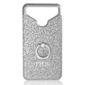 Pikkukuva 2 / 4: ZTE Blade A512 Silver Diamond tekojalokiviefekti Takakansi Anti-Shock Gel Silikoni ääriviivat ja sormus selfieitä, valokuvia ja