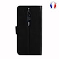 Miniatyrbillede 2 af 4: Pungcover dedikeret til Xiaomi Redmi 8 med magnetisk fane, kortopbevaring og videounderstøttelse - Sort Svart