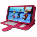 Miniatyrbillede 4 af 4: Folio Case Cover - PH26® - Alcatel A3 - PU læder - Fuchsia - Universal Fuschia