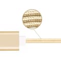 Miniatyrbillede 4 af 4: Type C kabel til HTC Wildfire E Star i nylon flettet Sync Fast-Data Transfer - ELLER GULD