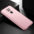Miniatyrbild 3 av 4: Xiaomi Redmi Note 9-fodral + skärmskydd i härdat glas, roséguld Mycket tunt skyddsfodral Hårt skydd Fodralskydd för