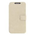 Pikkukuva 2 / 4: Asus ZenFone GO ZB500KL laadukas beige krokotiilityylinen PU-nahkainen lompakkokotelo PH26®:lta