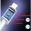 Miniatyrbillede 4 af 5: 60W USB C til USB C-kabel - 1 meter til Blackview Hero 10, 3.1A PD hurtigopladningskabel
