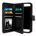 Miniatyrbillede 4 af 4: Folio cover til Xiaomi Redmi Note 9 øko-læder pung format - dobbelt indvendig klap kortholder magnetisk lukning