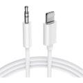 Miniatyrbillede 2 af 3: Lightning til 3,5 mm jack-adapterkabel til Apple iPhone 6 Plus Plug and Play-kabel til dine hovedtelefoner, bilradio... Vit