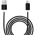 Miniatyrbild 1 av 4: Micro USB-kabel för Samsung Galaxy A12 Nylonflätad USB-kabel 1,3 meter snabbladdning-synkronisering-dataöverföringskabel - SVART