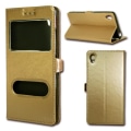 Miniatyrbild 1 av 3: Gold Folio Case Cover för HTC 630 By Ph26®