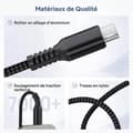 Miniatyrbillede 2 af 6: PH26® Audioadapter Kompatibel med DOOGEE S98 USB-C til 3,5 mm Jackstik, Type-C til Jackstik Adapter