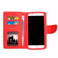 Miniatyrbillede 2 af 4: Archos 55 Diamond Selfie Lite marineblå tekstureret læder foliocover med kortholder fra PH26®