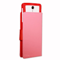 Miniatyrbillede 1 af 4: Acer Liquid Z200 Duo Pink og rødt tekstureret læder foliocover med kortholder fra PH26®