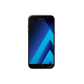 Pikkukuva 4 / 4: Samsung Galaxy A7 2017 Musta folio-kotelo ikkunoilla, keinonahkatekstuuri ja näkyvät saumat by PH26® Svart