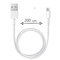 Pikkukuva 1 / 4: Mikro-USB-kaapeli Blackview A60 Prolle USB-kaapeli 2 metrin pikalataus - Pikalataus-synkronointikaapelin siirto