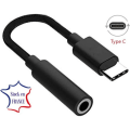 Pikkukuva 1 / 3: USB Type-C - 3,5 mm naarasliitin adapterikaapeli Samsung Galaxy A33 5G Plug and Play -liitäntään kuulokkeillesi, kuulokkeillesi... Svart