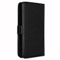 Miniatyrbillede 3 af 4: Folio cover til Xiaomi Redmi Note 11 øko-læder pung format - dobbelt indvendig flap kortholder - SORT Svart