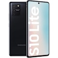 Miniatyrbild 4 av 4: Skydd till Samsung Galaxy S10 Lite - SVART - Ekologiskt läder - Extra tunn - Semi-stiv - Magnetisk Svart
