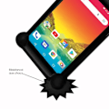 Miniatyrbild 3 av 4: Coque bumper - Logicom - Le Hola - Antichock - Silikon - Ultra hållbar Svart