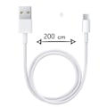 Miniatyrbild 1 av 3: Mikro USB-kabel till Asus Zenfone Max pro (M2) USB-kabel 2 meter Snabbladdning - Snabbladdningssynkroniseringskabel