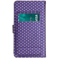 Miniatyrbild 3 av 4: Hus för Oppo A9x - VIOLETT - Ekoskinn - Kortfack - Spegel - Synliga sömmar Lila