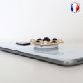 Miniatyrbillede 4 af 4: Foldbar Mobiltelefon Holder til Samsung Galaxy Note 10 Lite Super Diamond Design - Sort og hvid diamant Svart