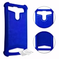 Miniatyrbillede 1 af 4: Bagcover - Alcatel - 1V 2020 - Lædereffekt - Stødabsorberende - Trådløs opladning - Blå Blå