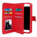 Miniatyrbillede 3 af 4: Folio cover-etui - PH26® - Microsoft Lumia 640 LTE - Rødt øko-læder - Magnetisk klap - Universal Röd