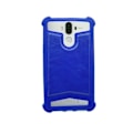 Miniatyrbild 3 av 4: Samsung Galaxy S2 Plus I9105 Bakcover i blå konstläder med silikonkanter mot stötar av PH26®