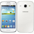 Miniatyrbillede 4 af 4: Samsung Galaxy CORE I8260 Sort special etui med vinduer i læderlook med synlige stikninger af PH26® Svart