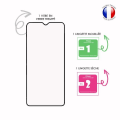 Miniatyrbillede 4 af 4: FULD beskyttelsesfilm til Samsung Galaxy A40 i ultra-resistent hærdet glas (maksimal hårdhed) Vit