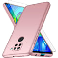Miniatyrbild 1 av 4: Xiaomi Redmi Note 9-fodral + skärmskydd i härdat glas, roséguld Mycket tunt skyddsfodral Hårt skydd Fodralskydd för