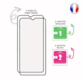 Miniatyrbillede 4 af 4: Pakke 2 FULD beskyttelsesfilm til Xiaomi Redmi 9T i ultra-resistent hærdet glas (maksimal hårdhed) Vit
