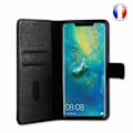 Miniatyrbillede 3 af 4: Pungcover dedikeret til Huawei Mate 20 Pro med magnetisk fane til kortlagring og videounderstøttelse - Sort Svart