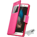 Miniatyrbild 1 av 4: Huawei P8 Lite Window Folio Case Cover Rosa