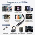Miniatyrbillede 5 af 6: PH26® Audioadapter Kompatibel med vivo V30 Lite USB-C til 3,5 mm Jackstik, Type-C til Jackstik Adapter
