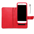 Miniatyrbillede 4 af 4: Etui hylster folio - PH26® - Huawei Y6 2017 - Øko-læder rød - Magnetisk klap - Kortholder Röd