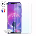 Miniatyrbillede 2 af 4: Super Pack til Oukitel C12 Bagcover i læderstil med anti-shock silikone gel konturer + 2 glas skærmbeskyttere