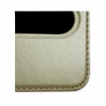 Miniatyrbillede 3 af 4: Etui til Samsung Galaxy A50 - GULD - Ekstra Slim - Syntetisk læder - Magnetisk - Semi-hård Guld
