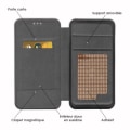 Miniatyrbillede 1 af 4: PH26® Folio-kortholderetuiet i gråkornet øko-læder til Panasonic Eluga I5