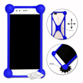 Miniatyrbild 1 av 4: Stötsäker Bumper Case för General Mobile GM 20 Pro Super Silicon Bumper Quality för General Mobile GM 20 Pro - BLÅ Blå