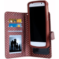 Miniatyrbild 2 av 4: Fodral för Oppo Find X2 Pro - PH26 - Ekoskinn - Brun - Kortfack - Spegel kastanj
