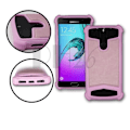 Miniatyrbillede 1 af 4: Doogee BL5000 Bagside i kunstlæder rosa med silikonegelkant, stødabsorberende by PH26®