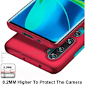 Pikkukuva 3 / 4: Xiaomi Mi Note 10 -kotelo - Xiaomi Mi Note 10 Pro, punainen erittäin ohut suojakotelo Kovakantinen kotelon suoja Xiaomi Mi:lle