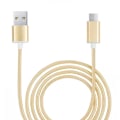 Miniatyrbild 1 av 4: Micro USB-kabel för BLU View Mega i nylon flätad synkroniserad snabbdataöverföring - ELLER GULD Guld
