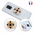 Miniatyrbillede 1 af 4: Foldbar Mobiltelefonholder til Sharp Aquos Sense4 Super Diamond Design - Sort & Hvid Diamant Svart