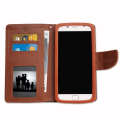 Miniatyrbillede 2 af 4: Housse folio - Asus - Zenfone 3 Laser ZC551KL - Simili læder tekstureret - Sort og brun - Magnetisk svart och brun