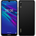 Miniatyrbillede 4 af 4: Etui til Huawei Y6 2019 Extra Slim X2 Windows i kvalitets øko læder med magnetlukning og synlige syninger - BLÅ