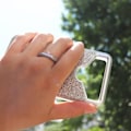 Miniatyrbillede 4 af 4: Bagside - Logicom - Le Prime - Silikone gel - Diamant rhinestone effekt - Selfie ring