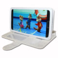 Miniatyrbillede 4 af 4: ZTE BLADE V6 super PACK Hvid PU-vindueskasse + mini stylus + hærdet glas 9H hårdhed, Ultratynd 0,20 mm