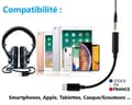 Miniatyrbillede 4 af 4: USB Type-C adapterkabel - PH26 - Infinix Note 40X 5G - Klar lyd - Plug and Play - Hvid